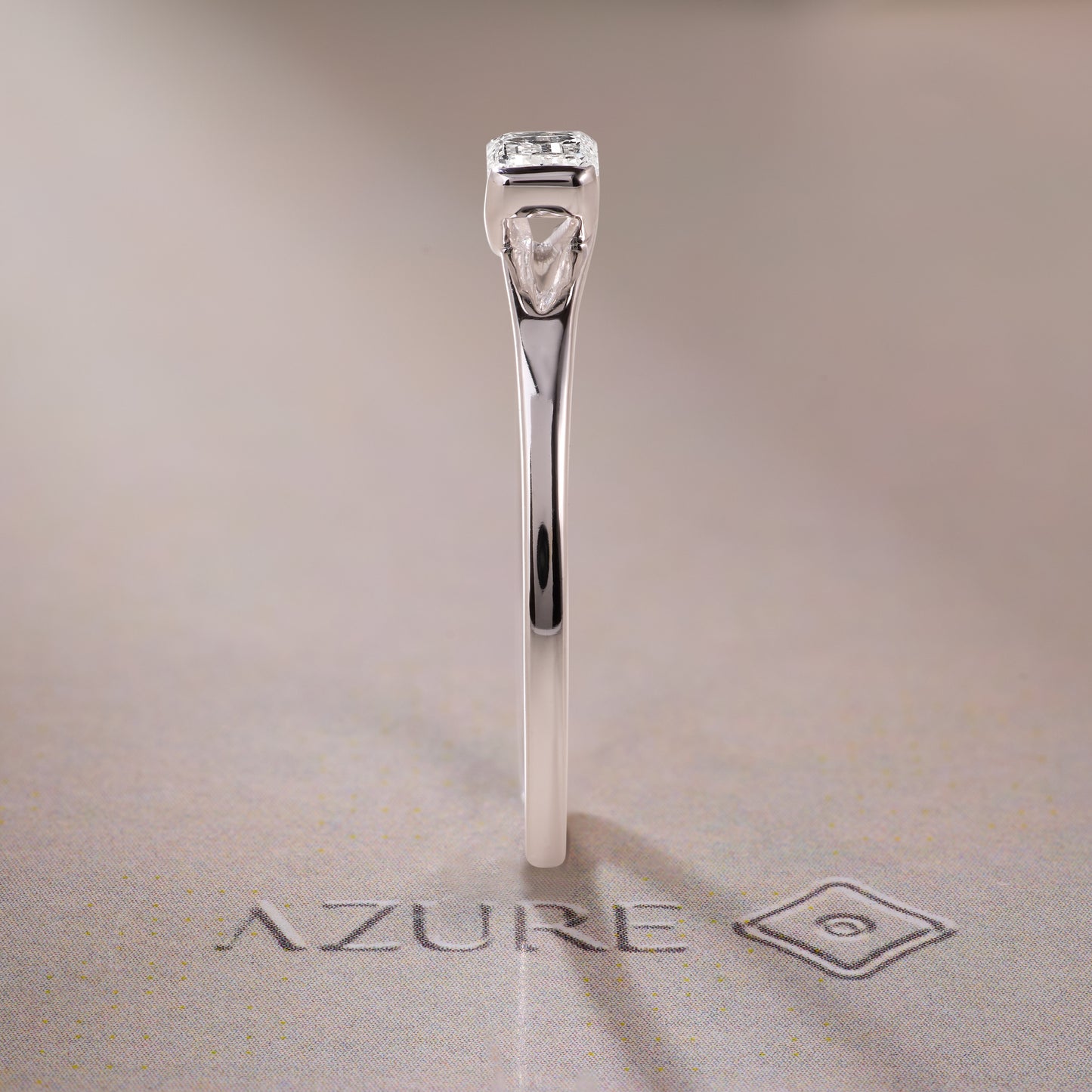 Emerald-Cut Diamond Solitaire Ring
