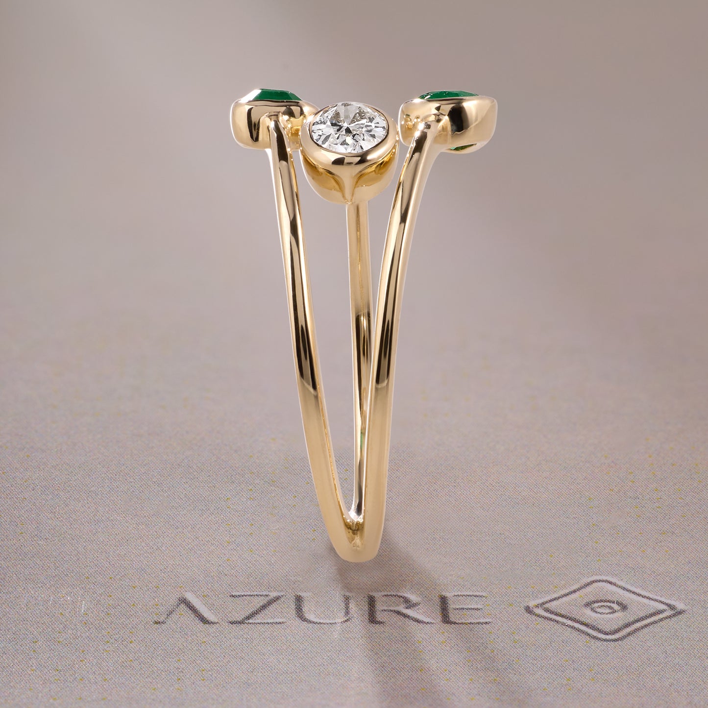 Oval, Pear And Emerald-cut Diamond Ring