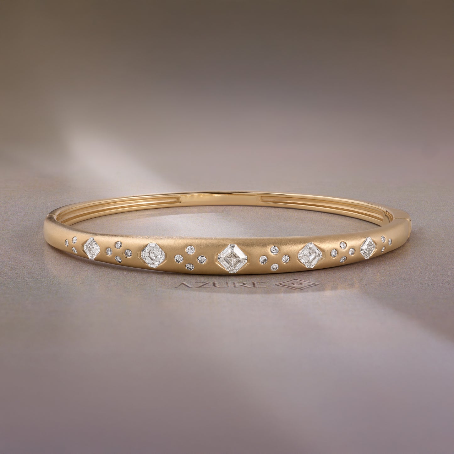 Asscher & Round-Cut Bangle