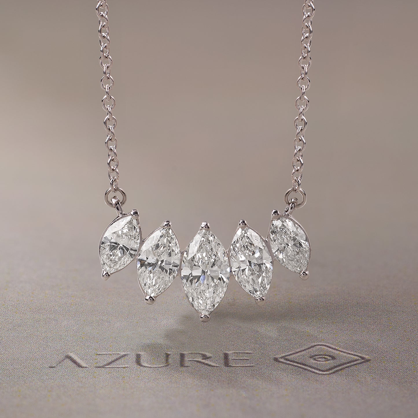Five Marquise-Cut Pendant