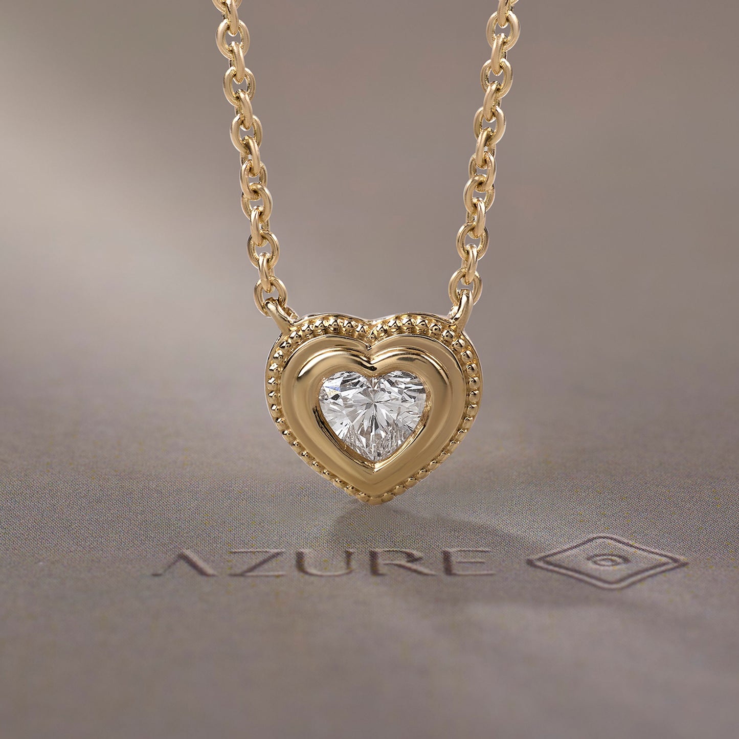 Heart Milgrain Pendant