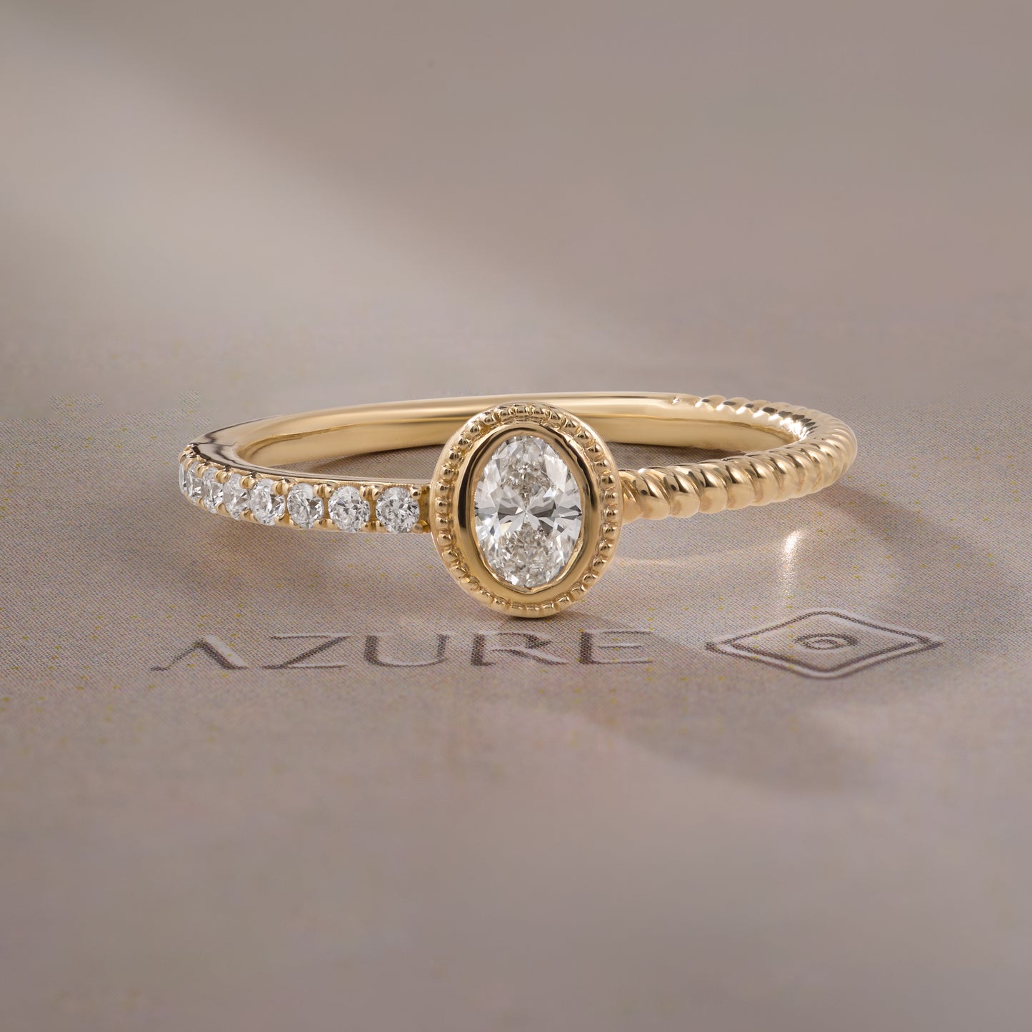 Oval & Round Diamond Ring