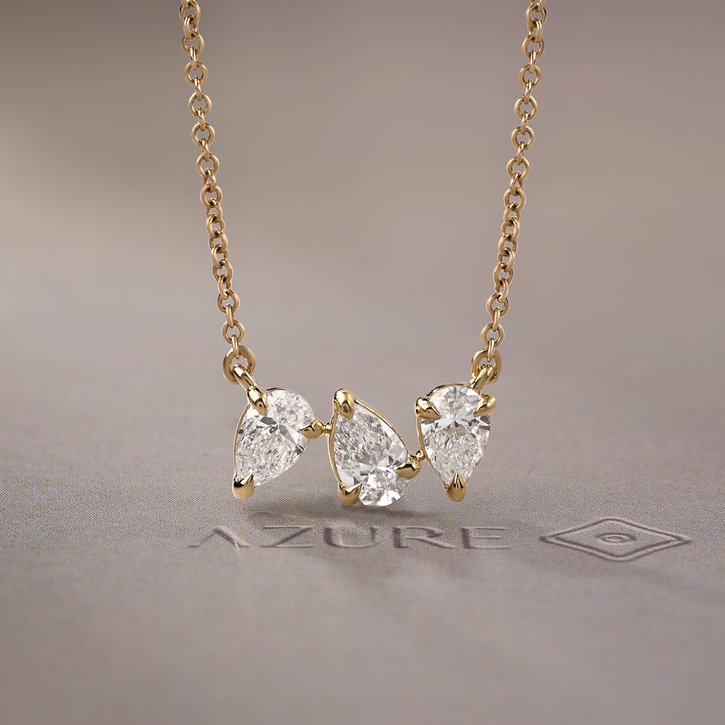 Pear Diamond Trio Pendant