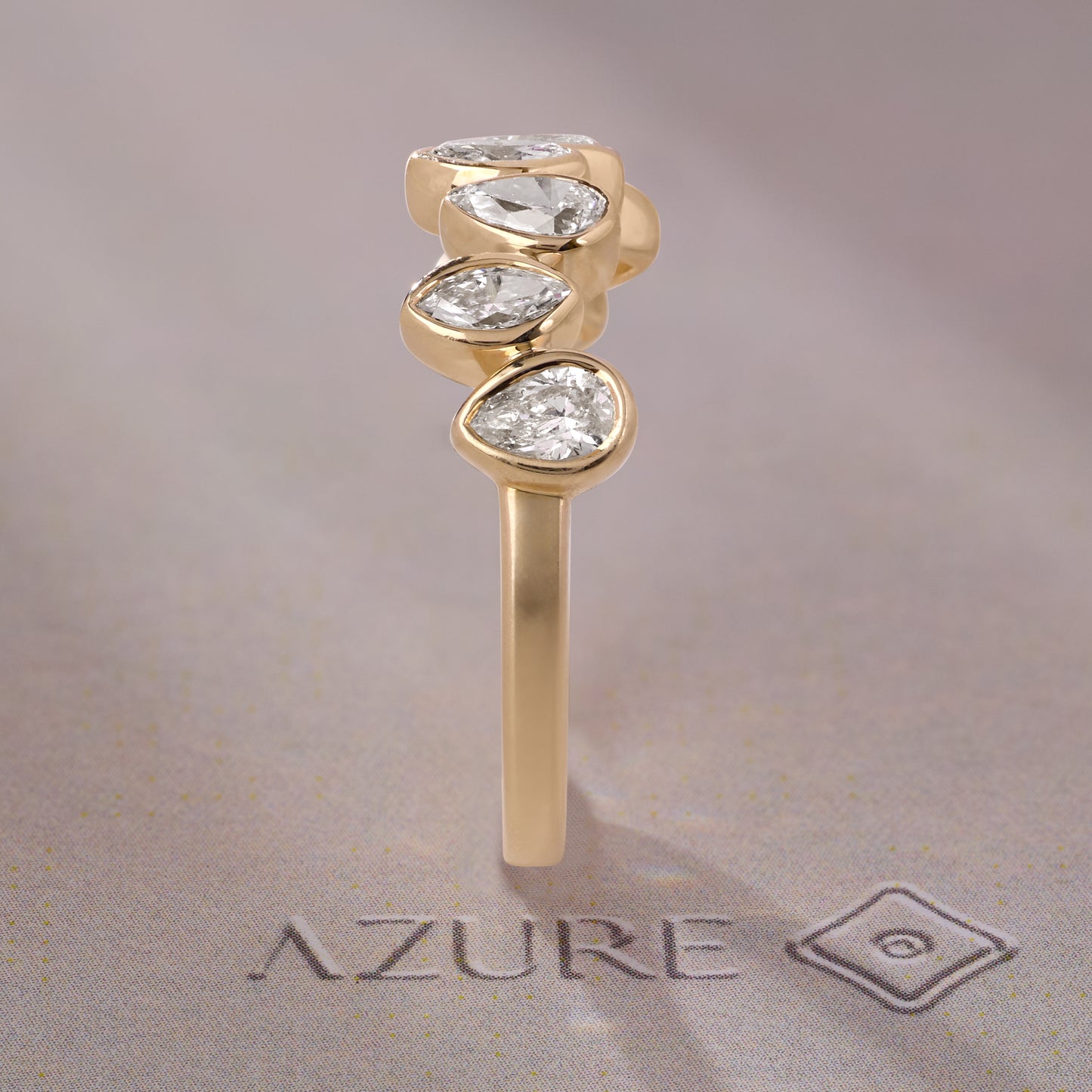 Pear and Marquise Diamond Ring