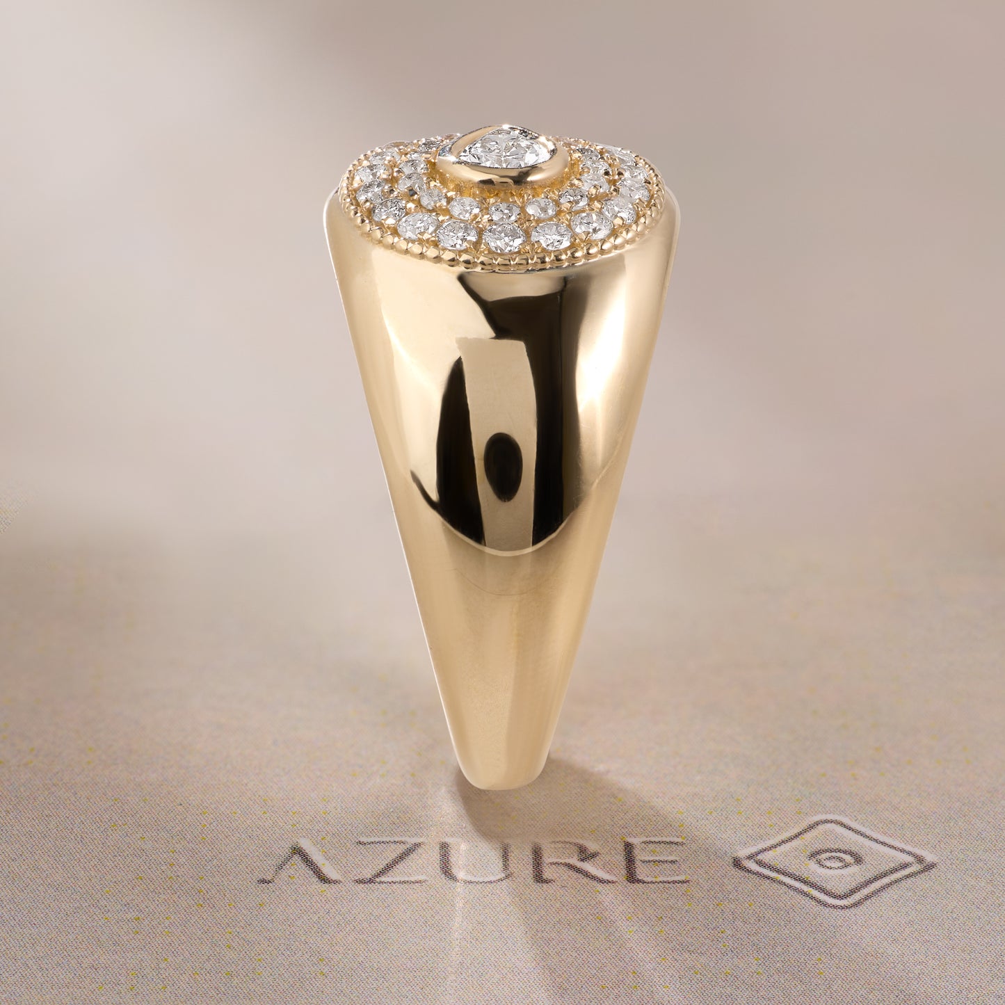 Pear & Round Diamond Ring