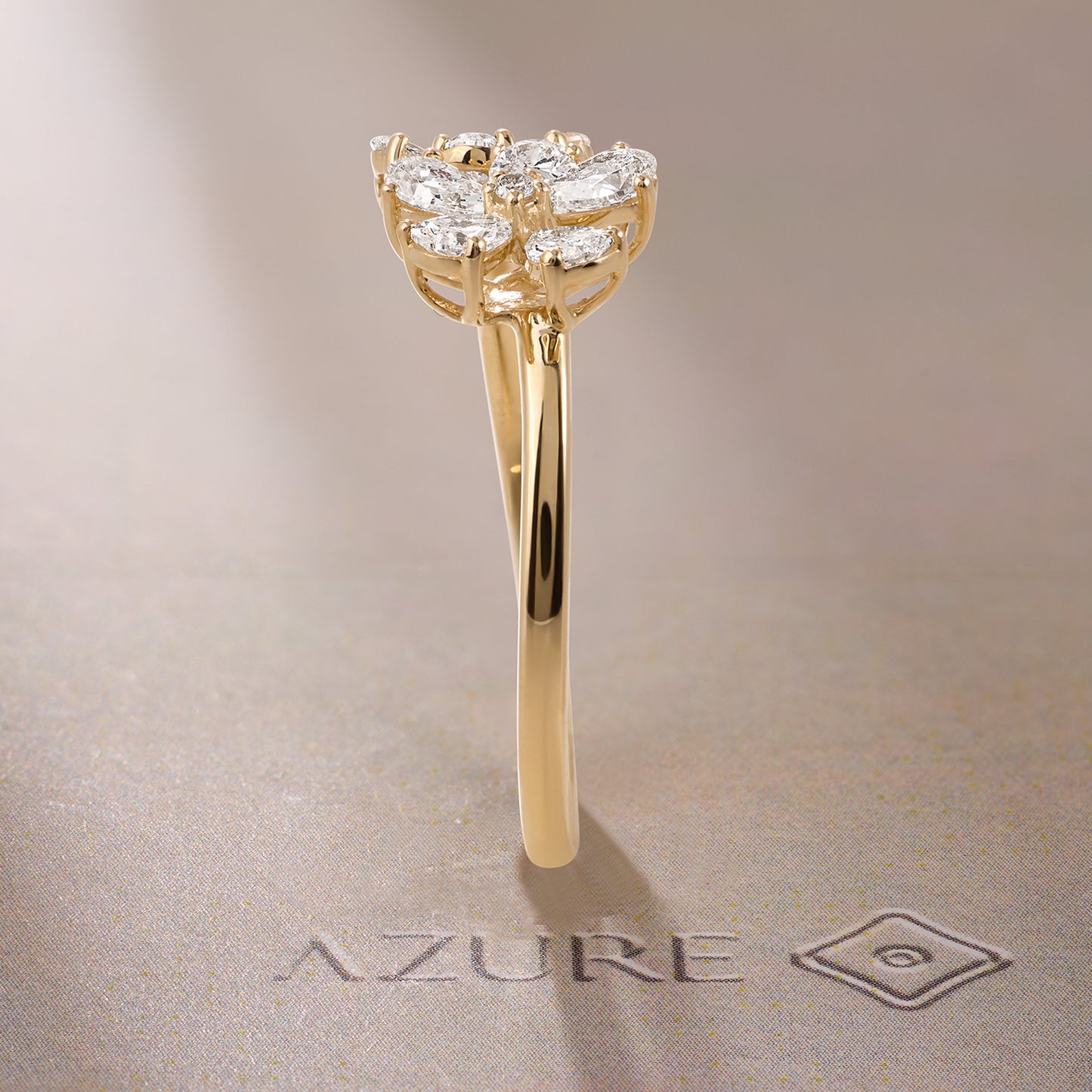 Pear & Round Diamond Ring