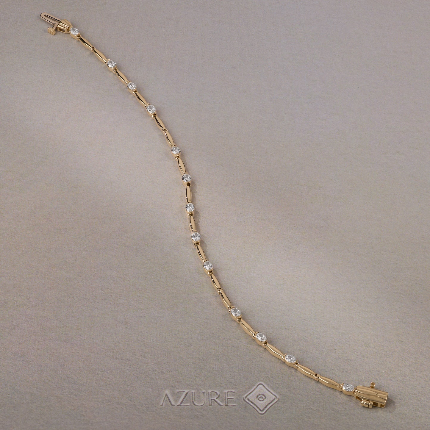 Oval Diamond Link Bracelet