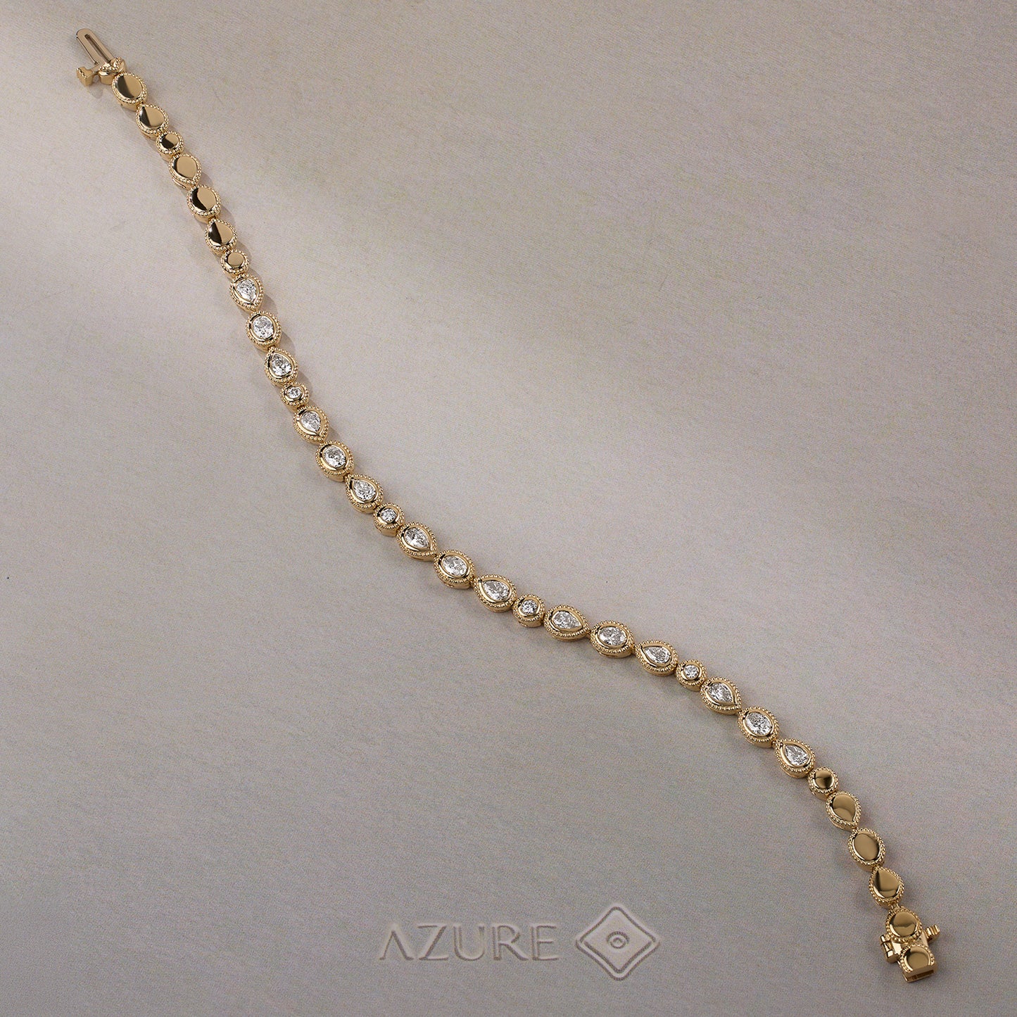 Round, Pear & Oval Diamond Bracelet