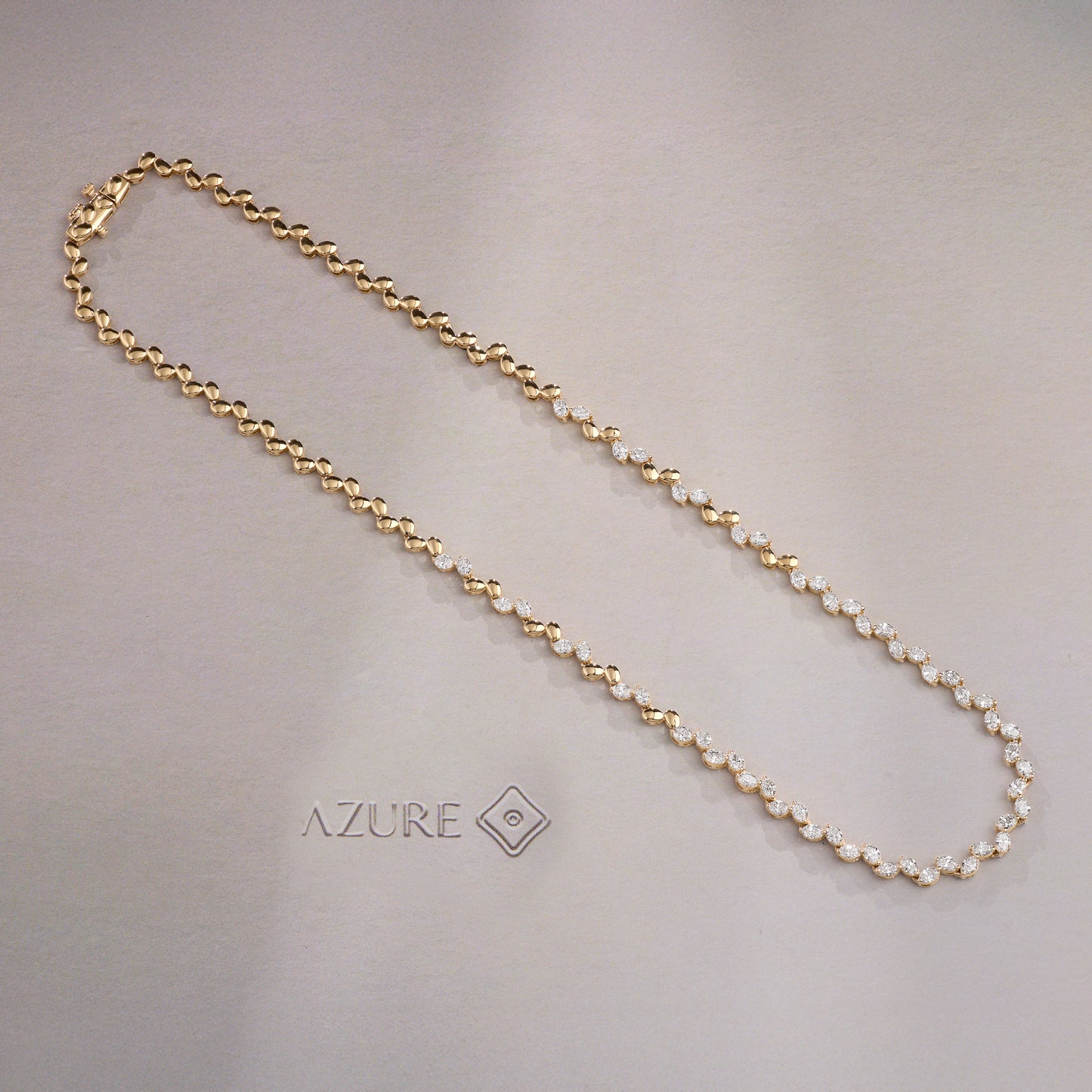 Oval Diamond Necklace