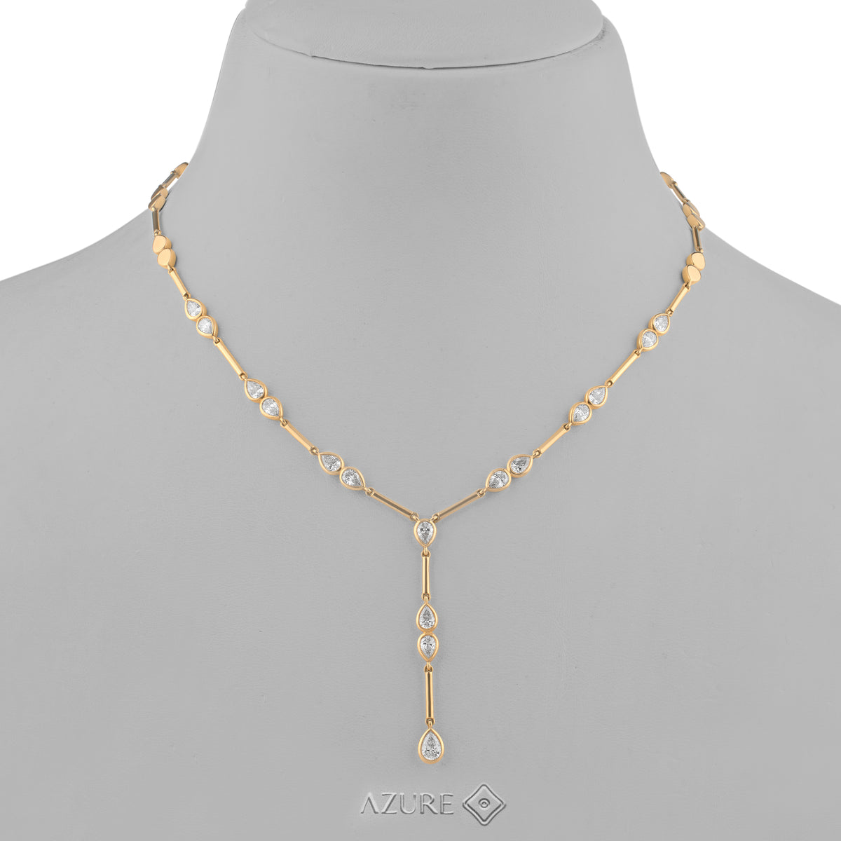 Pear Diamond Necklace