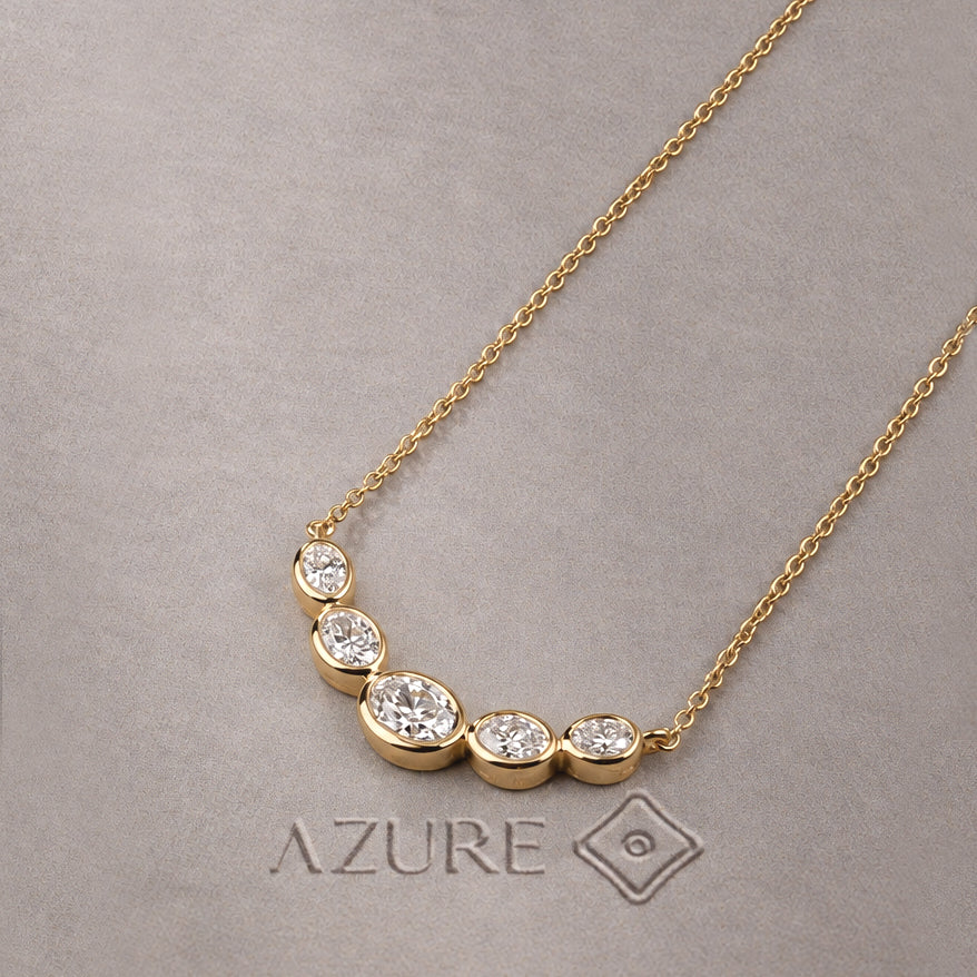 Oval Diamond Pendant