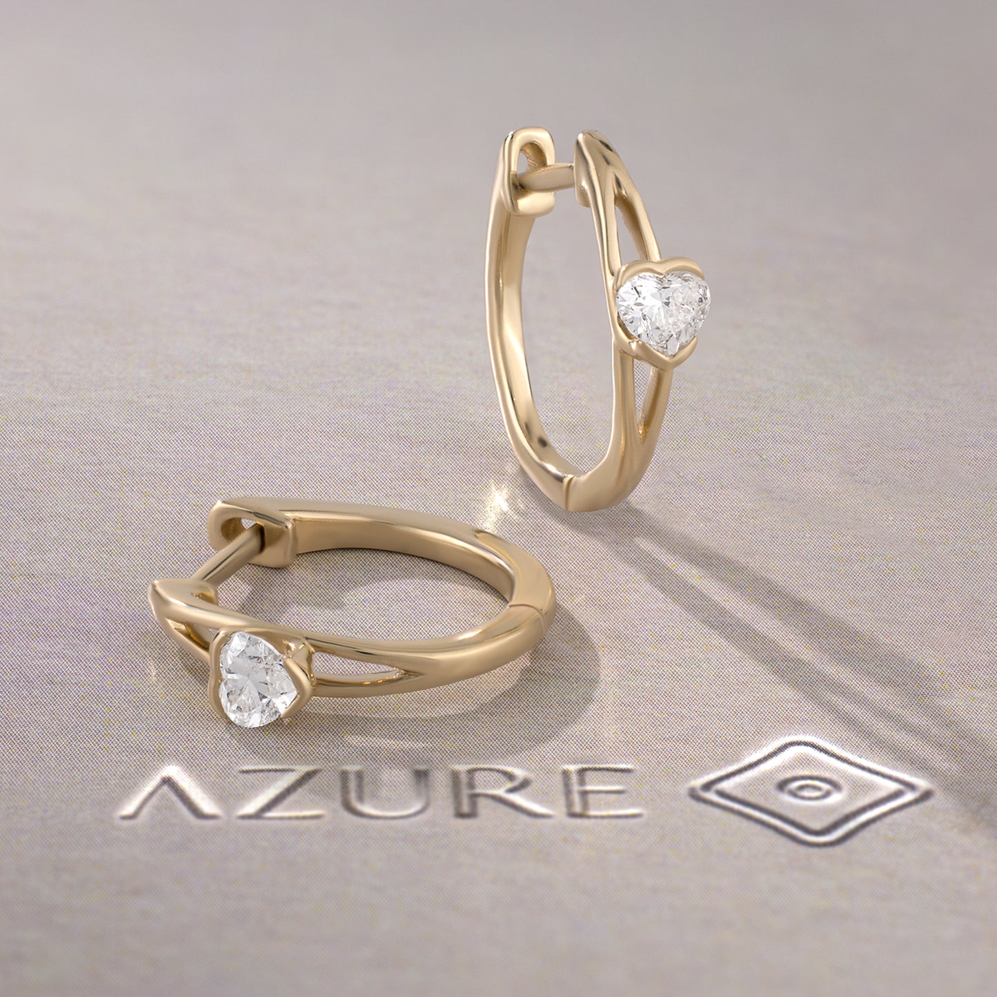 Heart Diamond Earrings