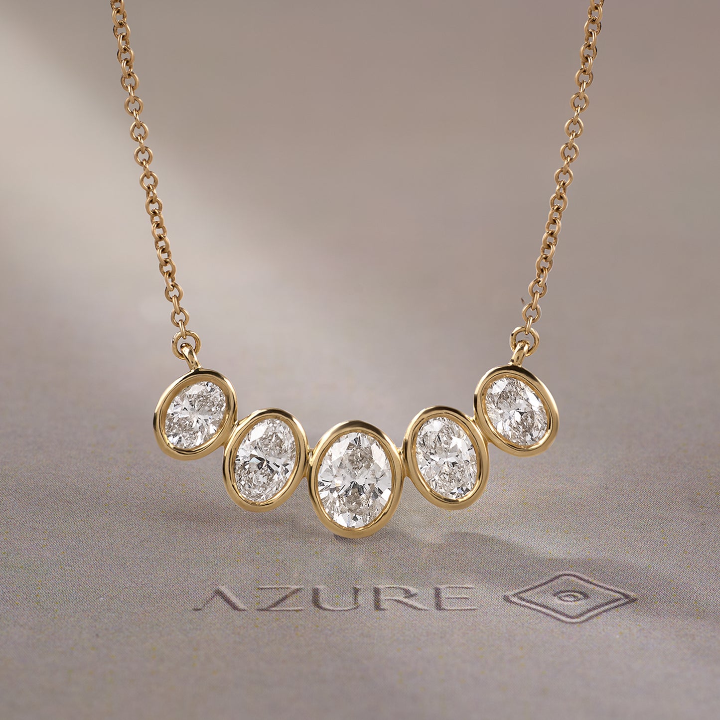 Oval Diamond Pendant