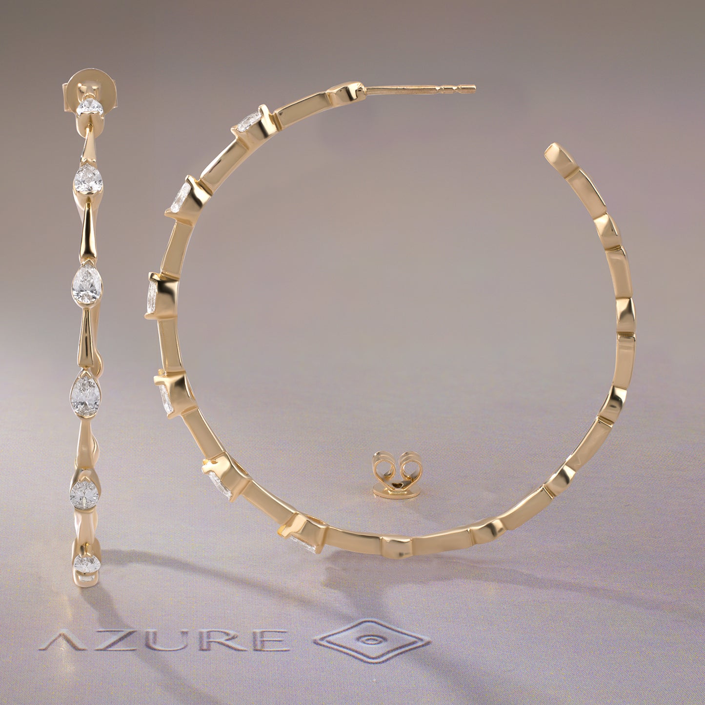 Pear Diamond Earrings