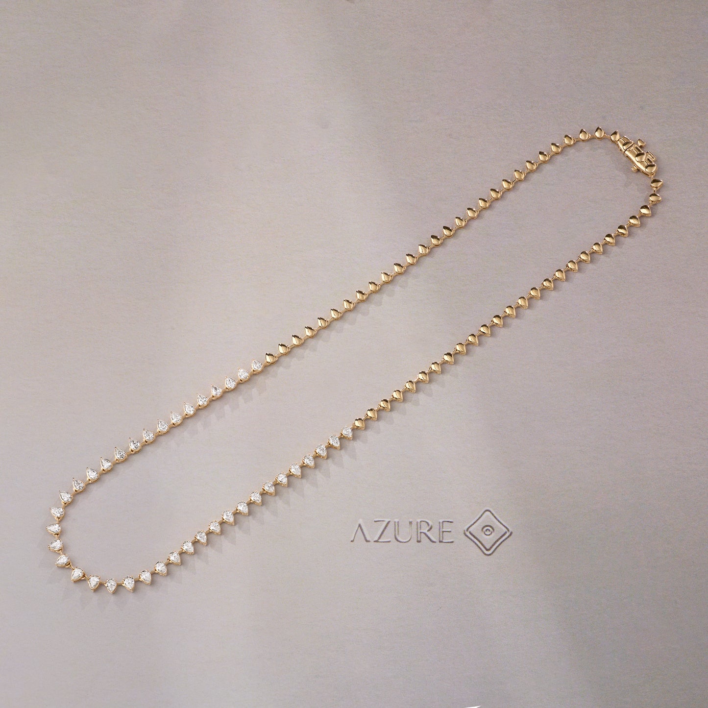 Pear Diamond Necklace