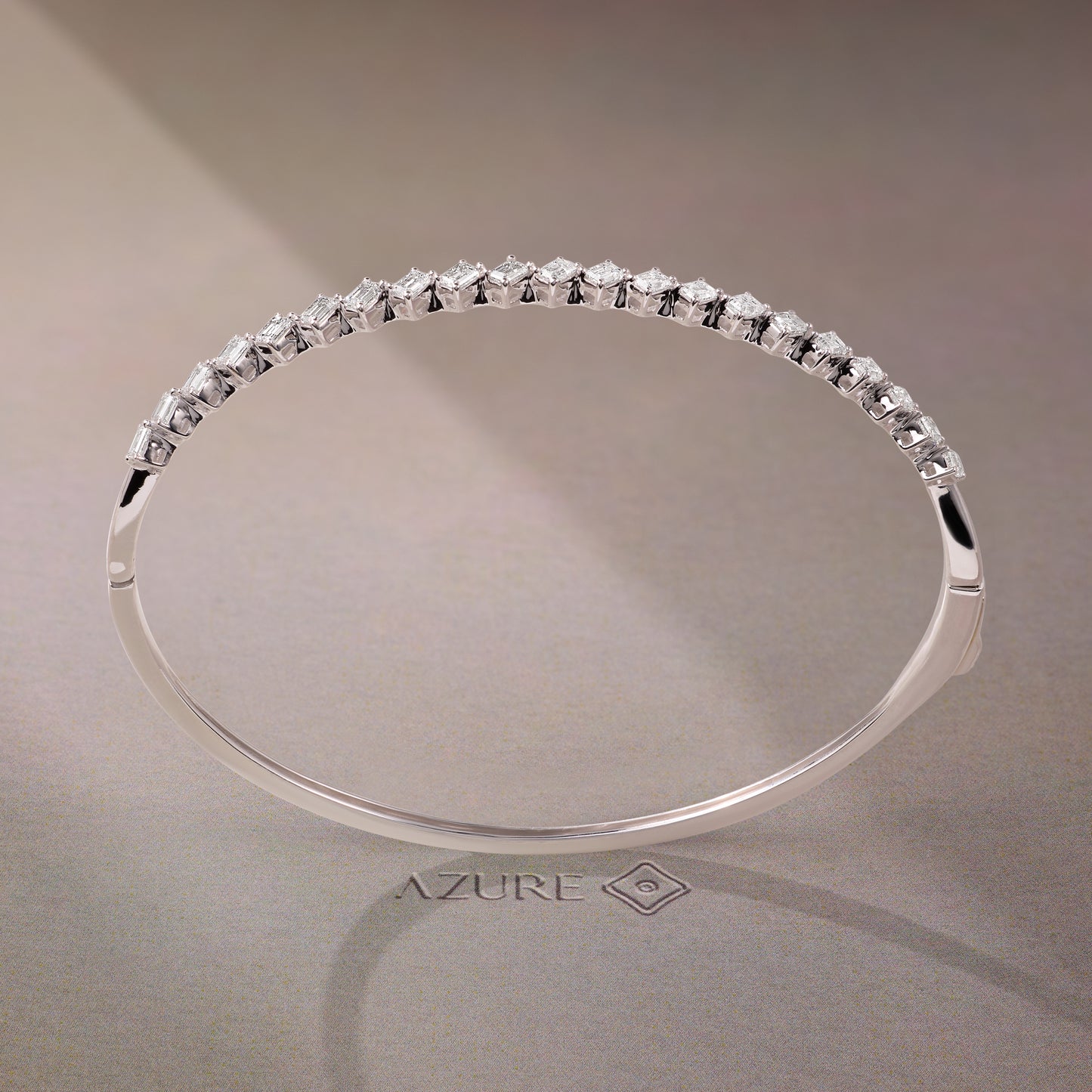 Emerald-Cut Accents Bangle