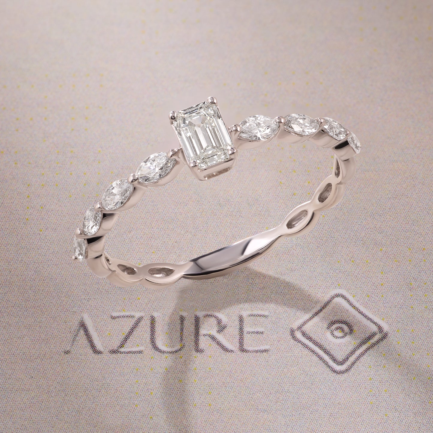 Emerald-cut And Marquise Diamond Ring