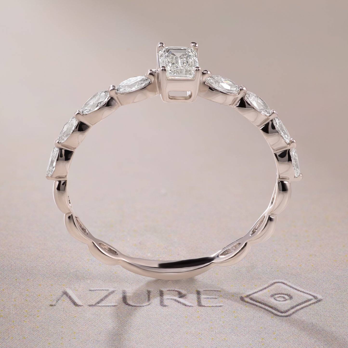Emerald-cut And Marquise Diamond Ring