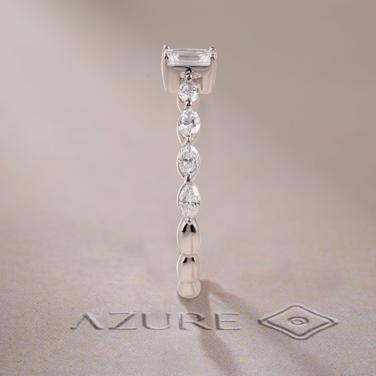 Emerald-cut And Marquise Diamond Ring