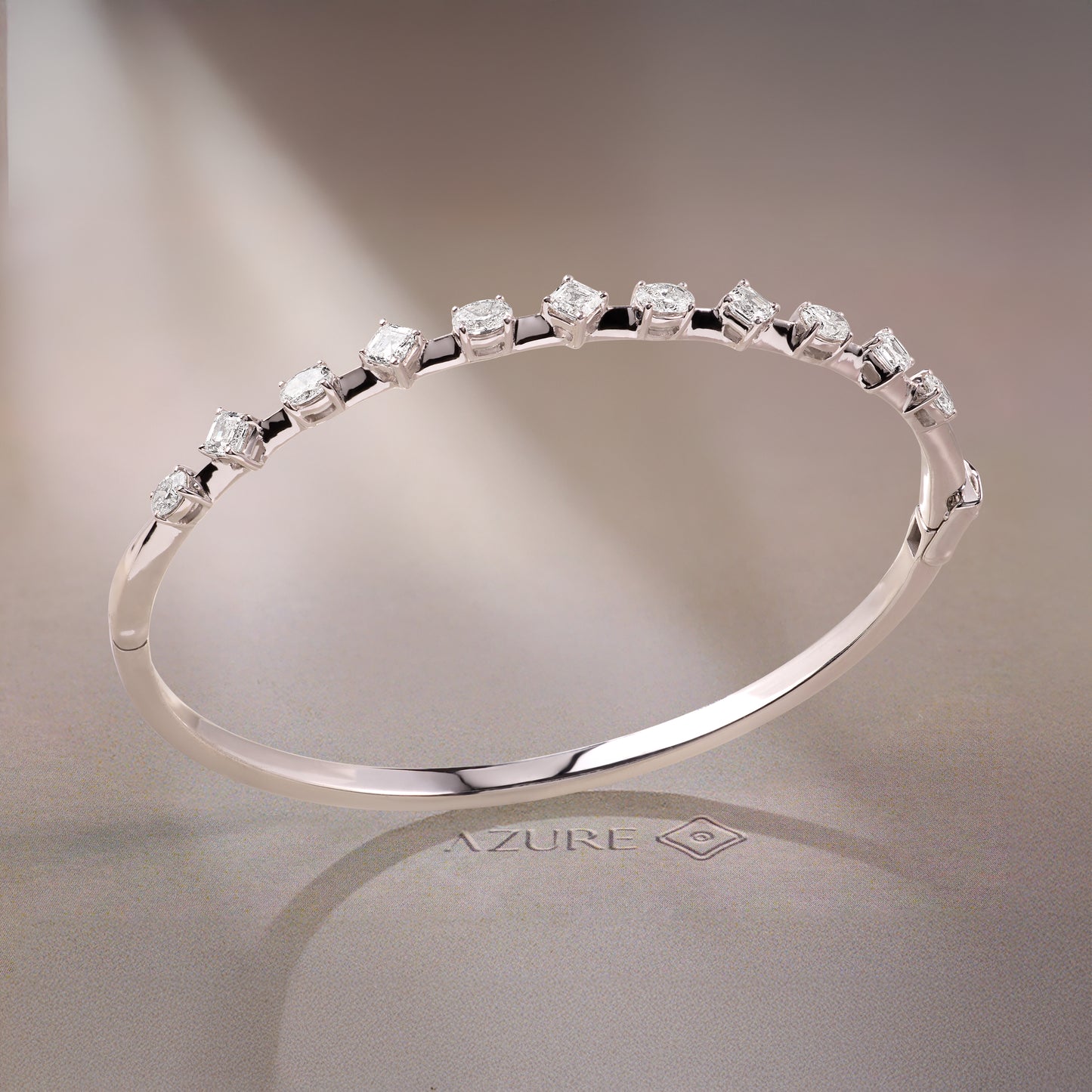 Oval & Asscher-Cut Bangle