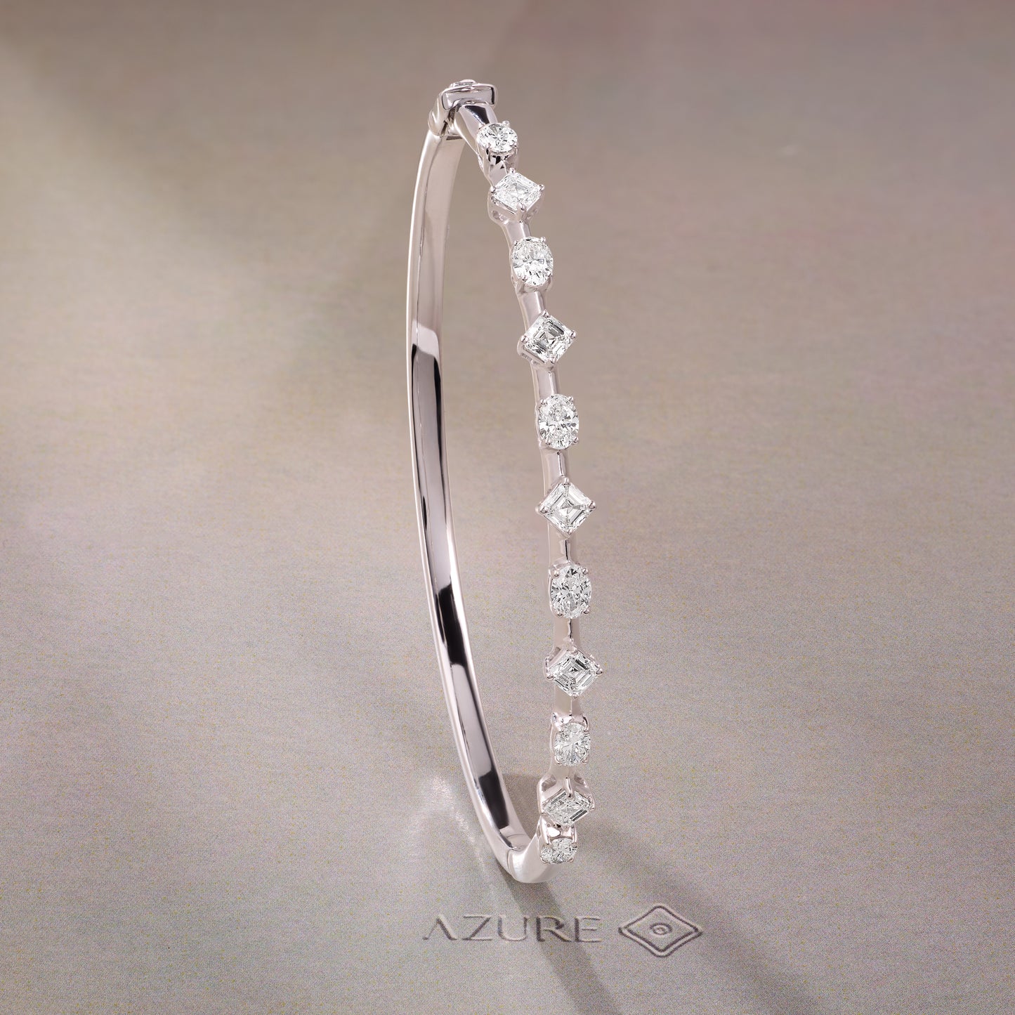 Oval & Asscher-Cut Bangle