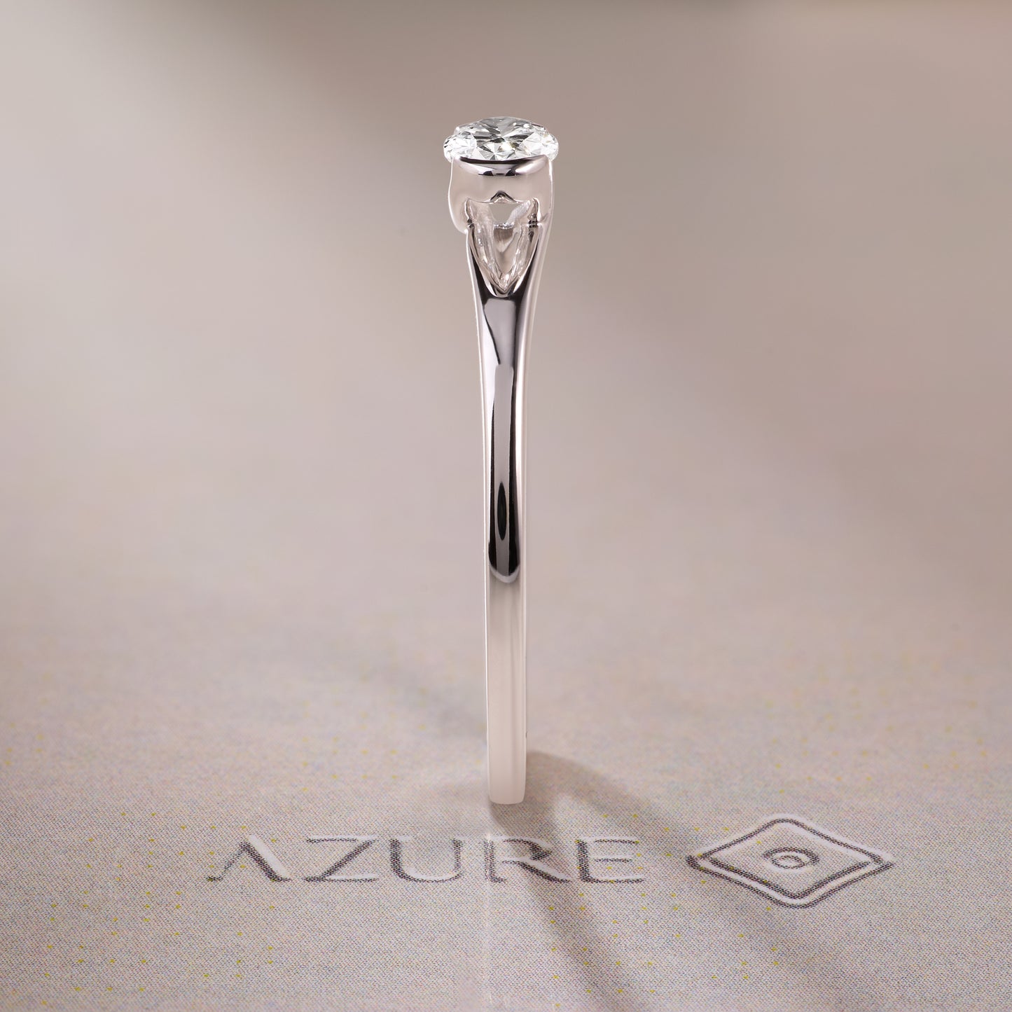 Oval Diamond Solitaire Ring