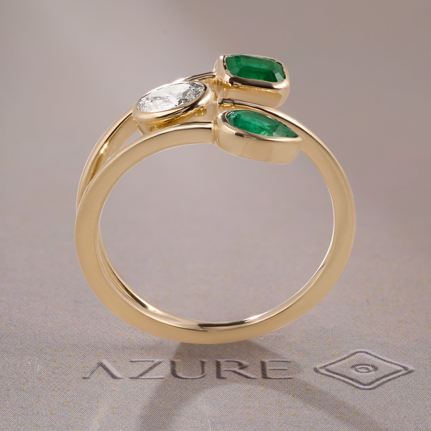 Oval, Pear And Emerald-cut Diamond Ring
