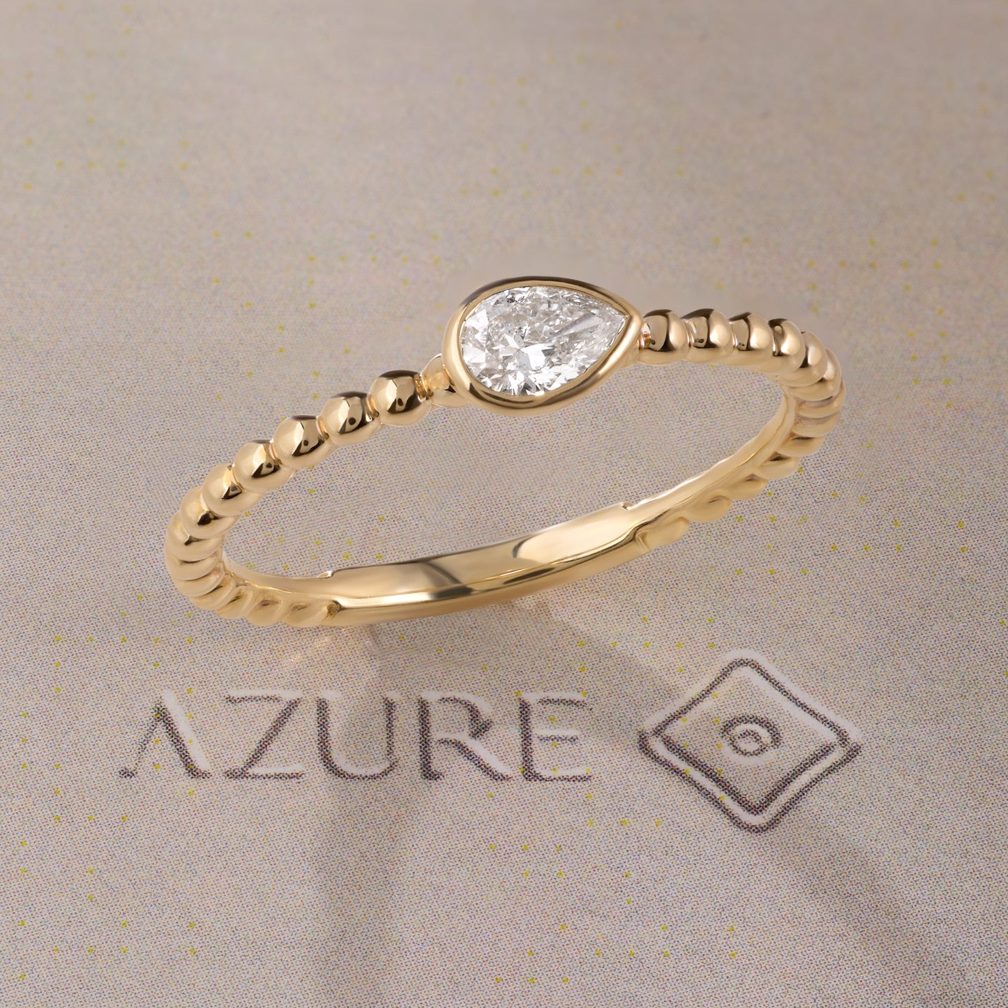 Pear Diamond Ring