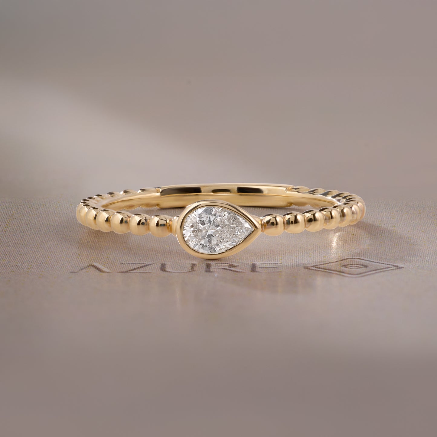 Pear Diamond Ring