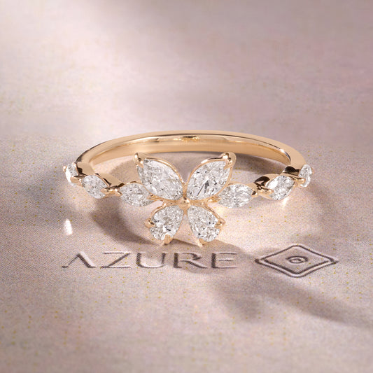 Pear & Marquise Diamond Ring