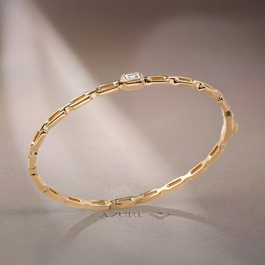 Emerald-Cut Bangle