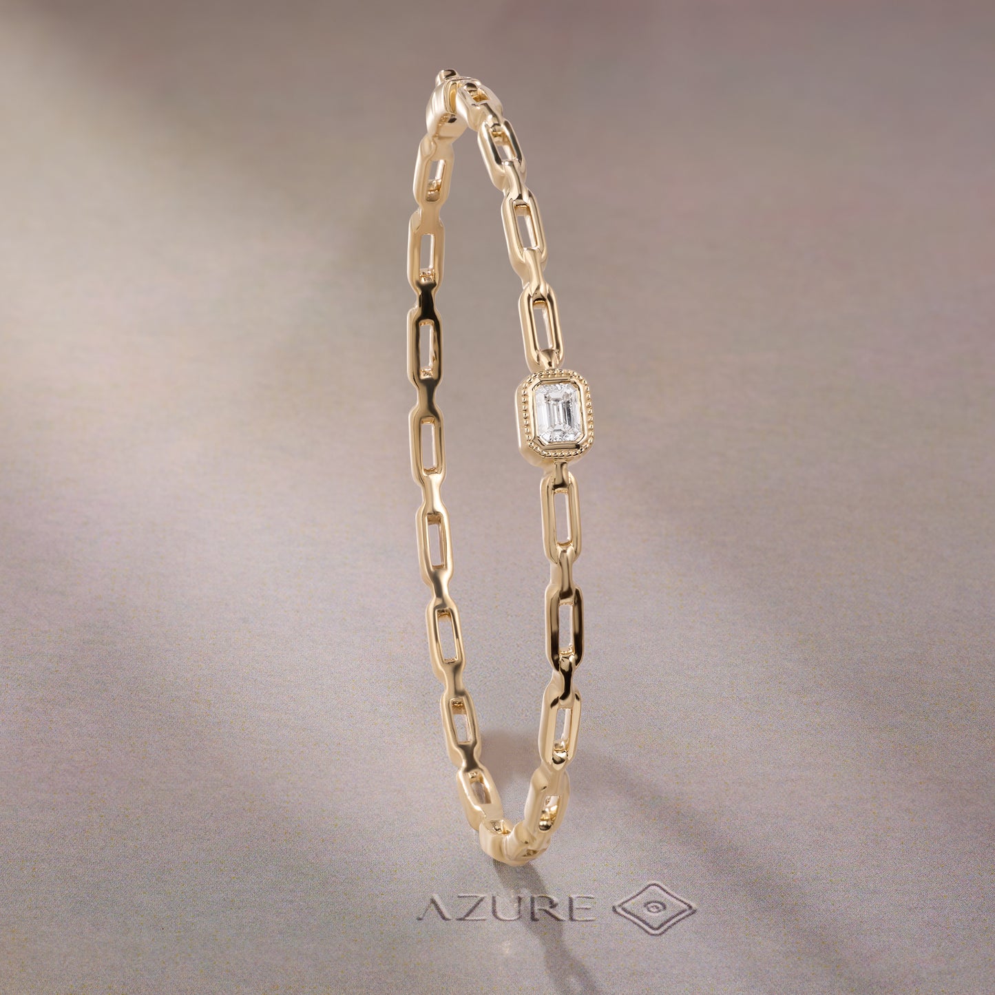 Emerald-Cut Bangle