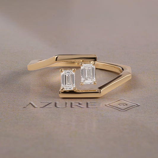Emerald-Cut Diamond Ring