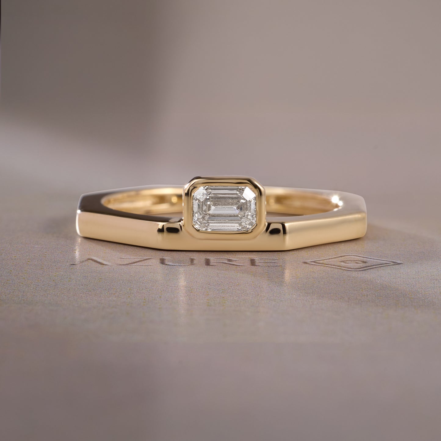 Emerald-Cut Diamond Ring