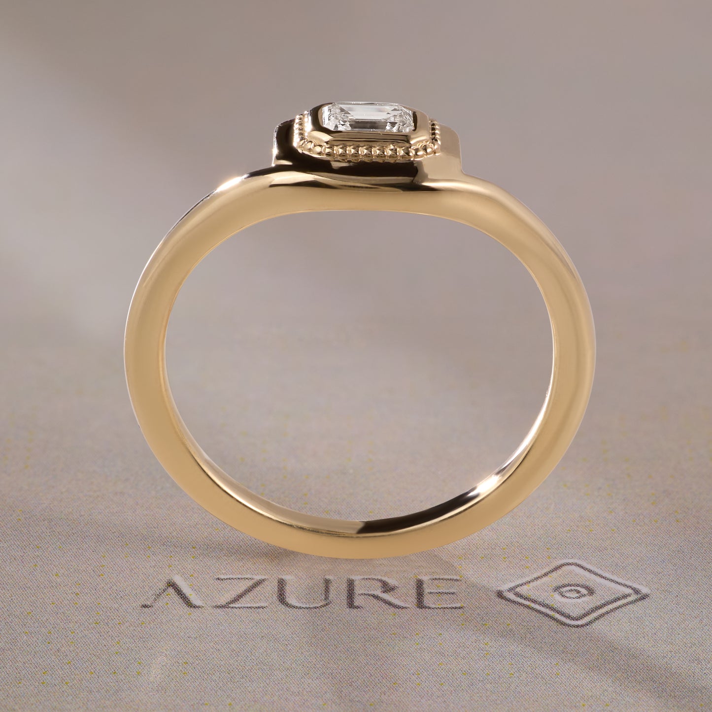 Emerald-Cut Diamond Ring