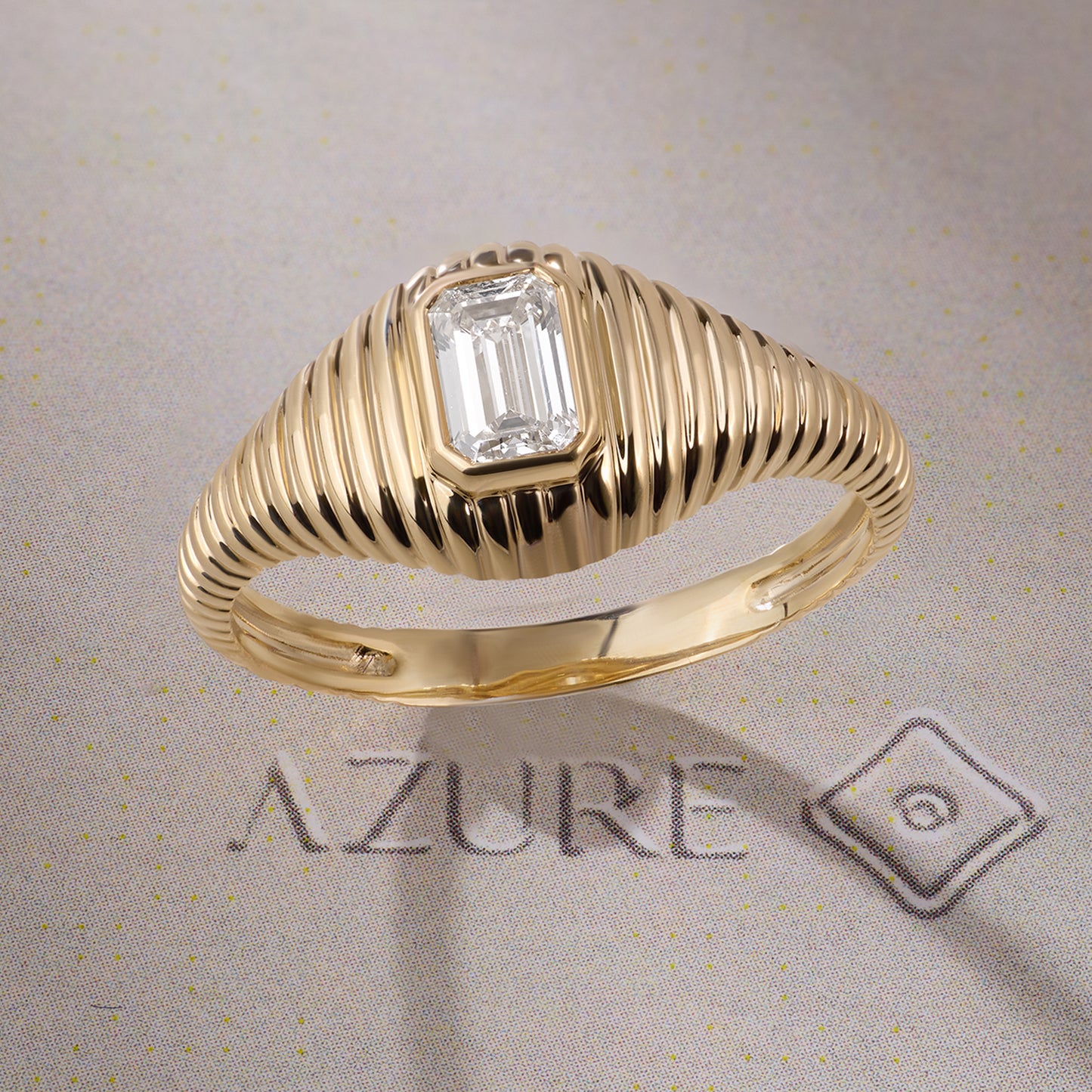Emerald-Cut Diamond Ring