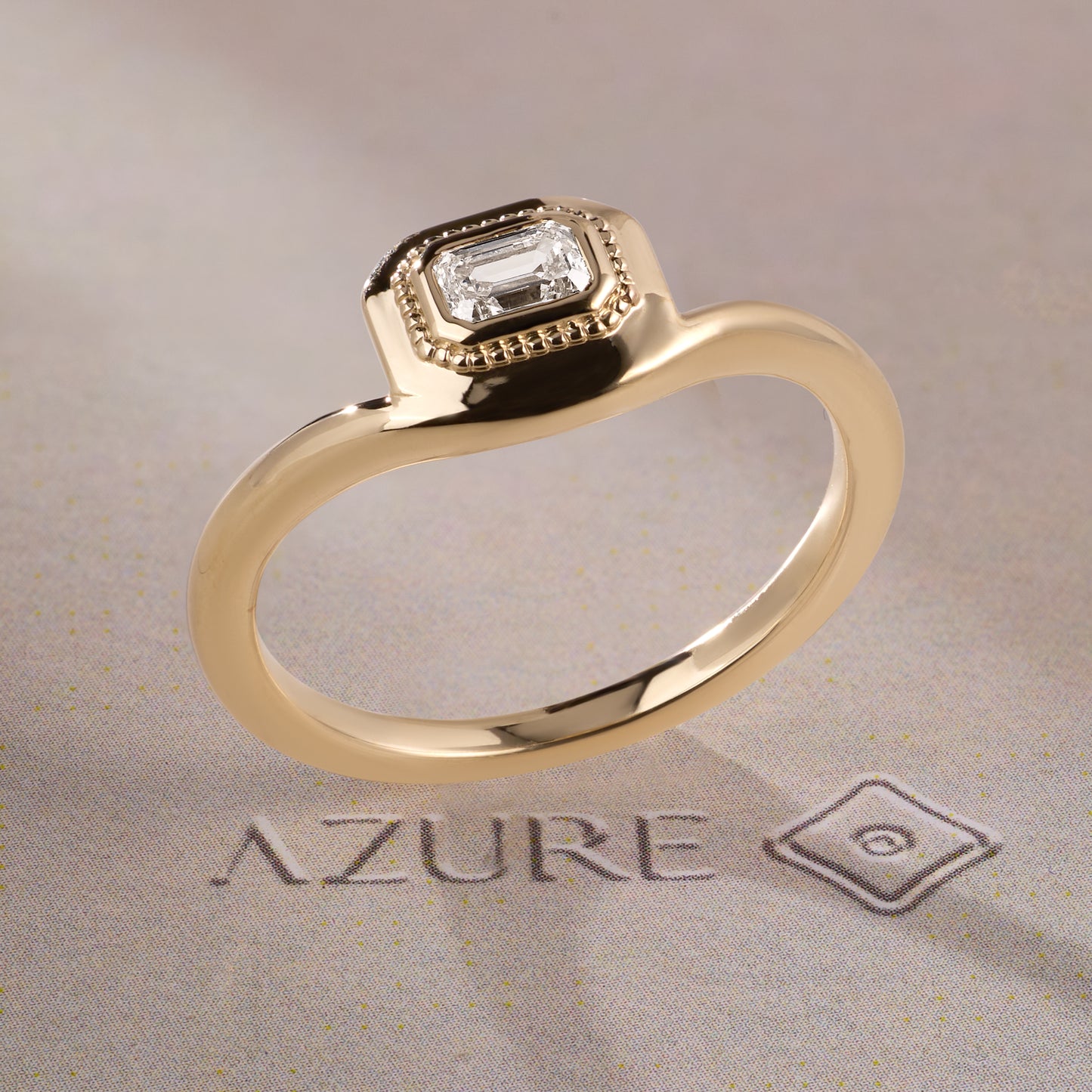 Emerald-Cut Diamond Ring