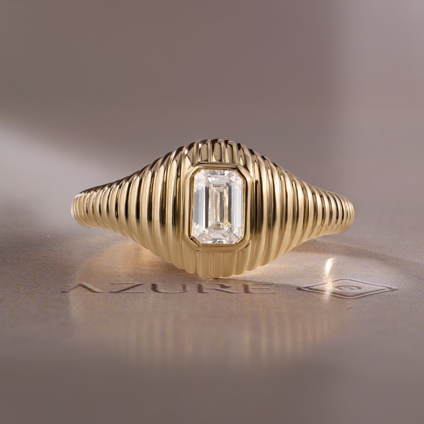 Emerald-Cut Diamond Ring