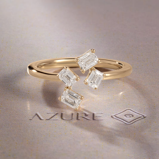 Emerald-Cut Diamond Ring