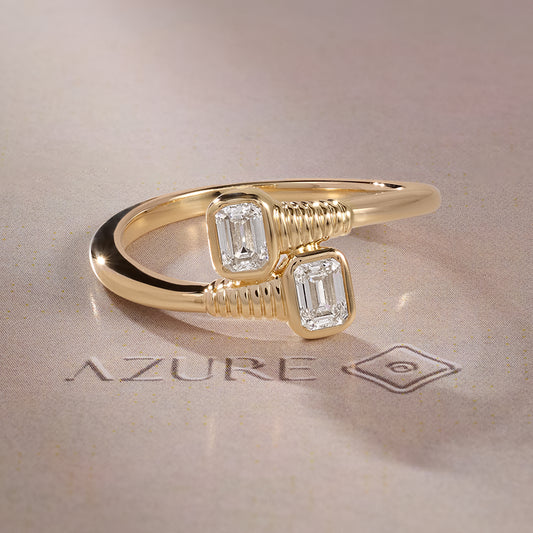 Emerald-Cut Diamond Ring