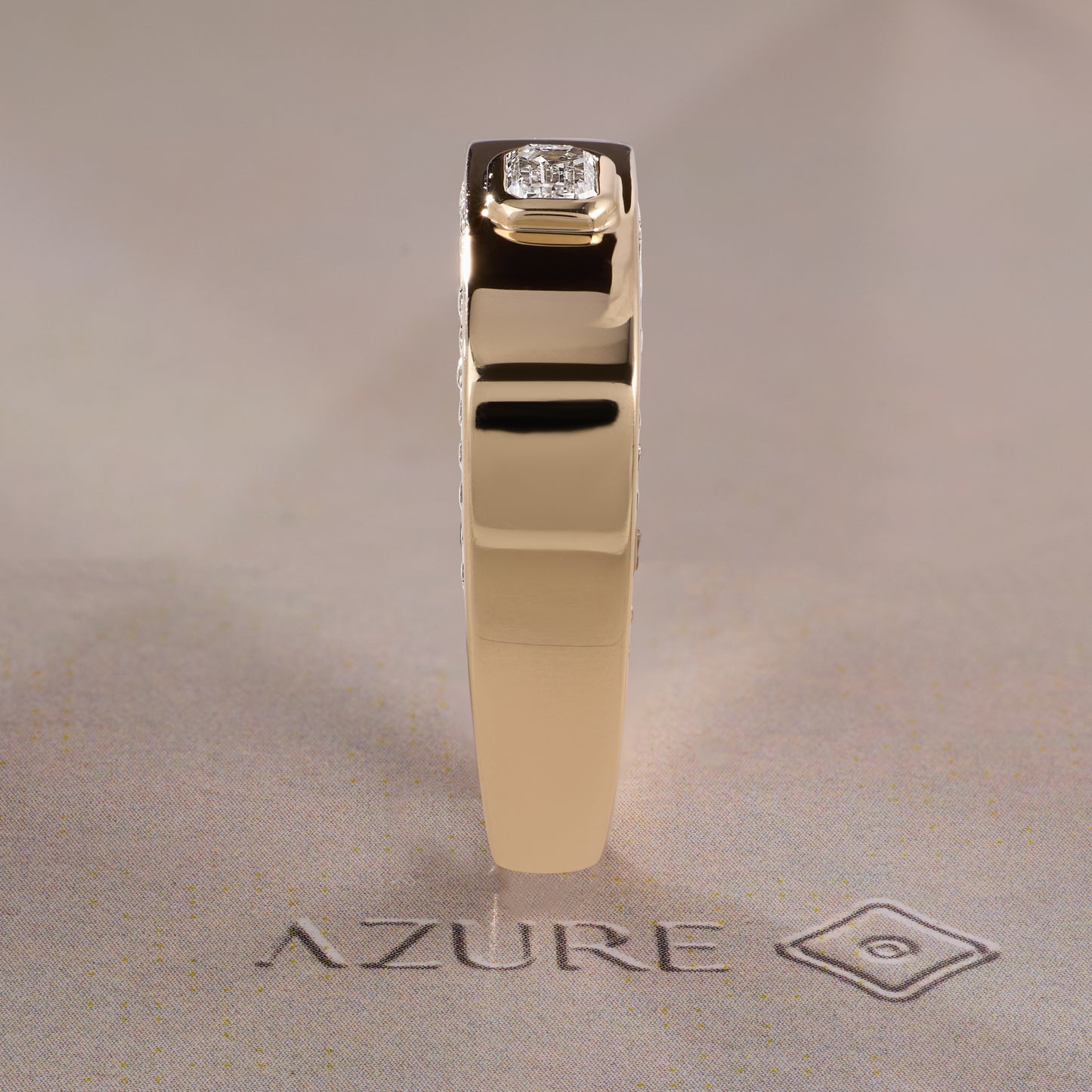 Emerald-Cut & Round Diamond Ring