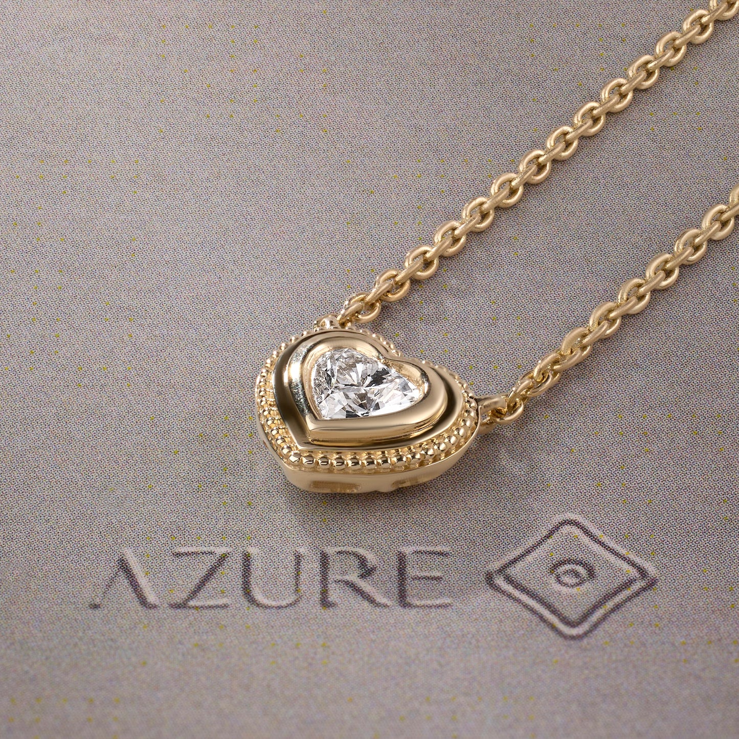 Heart Milgrain Pendant
