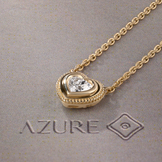 Heart Milgrain Pendant