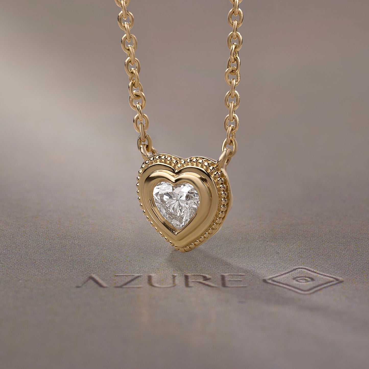 Heart Milgrain Pendant
