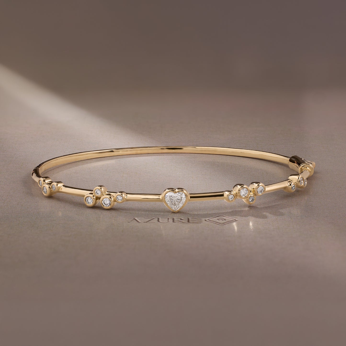 Heart & Round Bangle