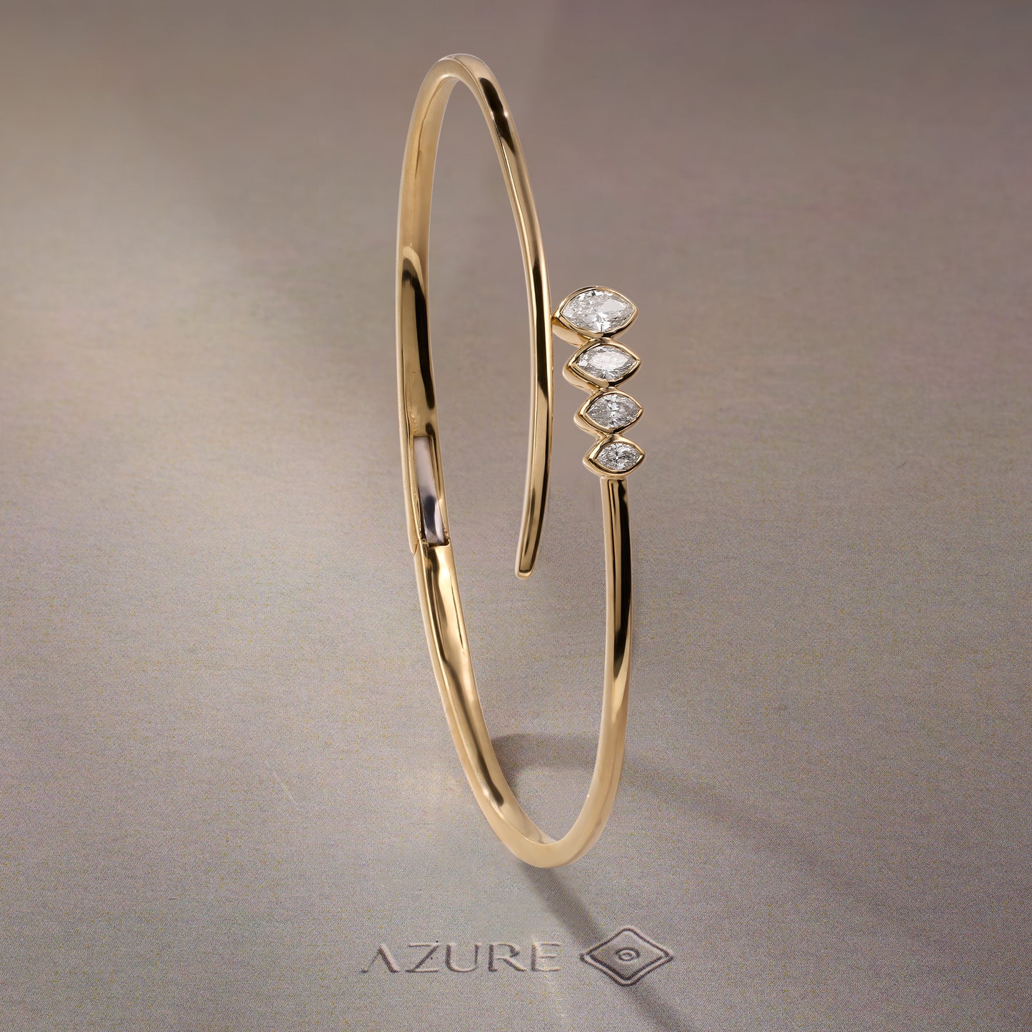 Marquise Diamond Bangle