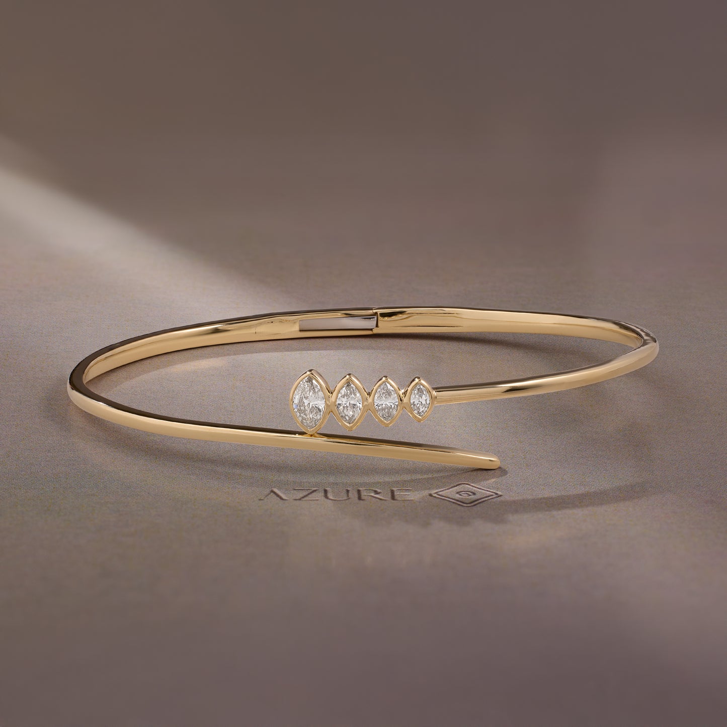 Marquise Diamond Bangle