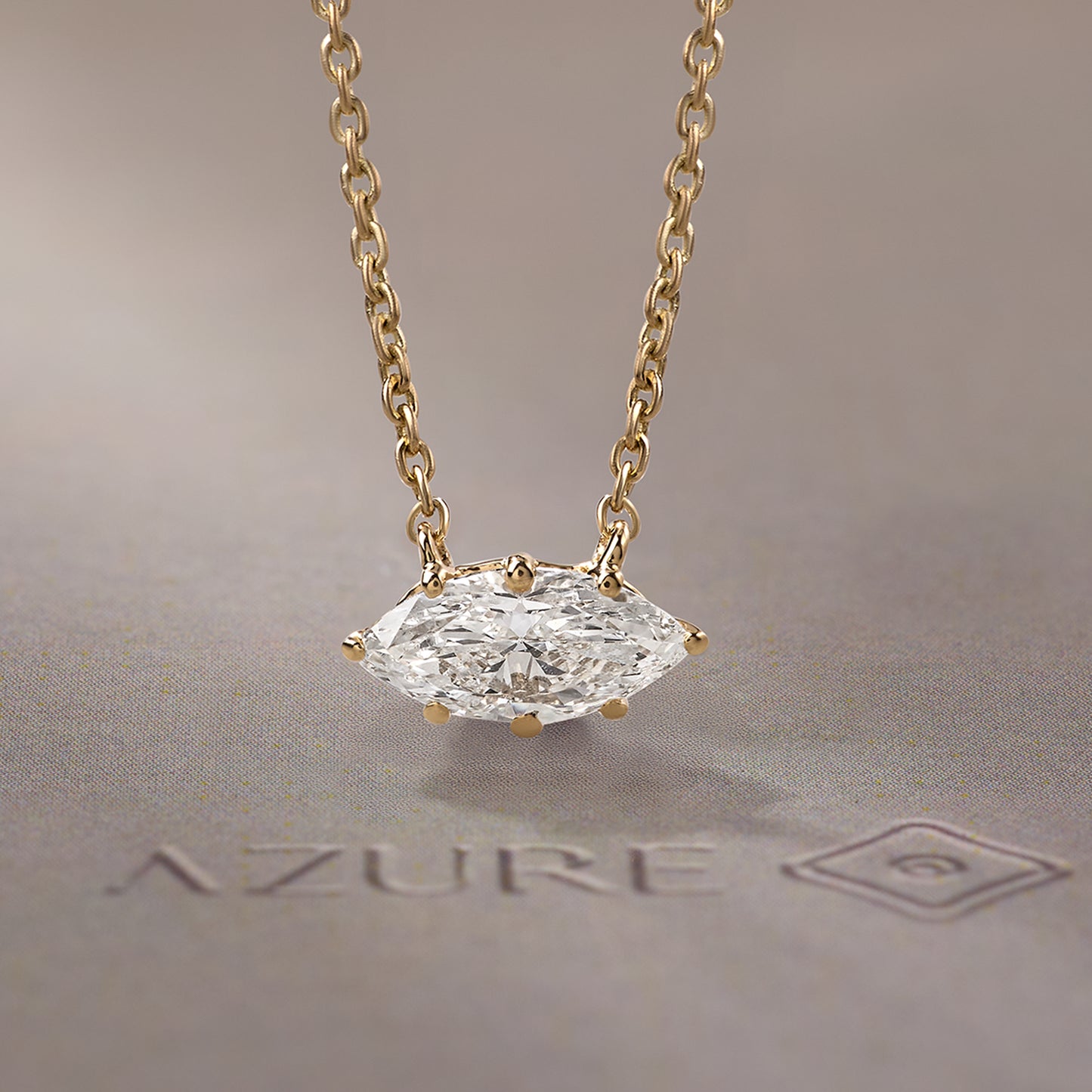 Marquise Solitaire Pendant