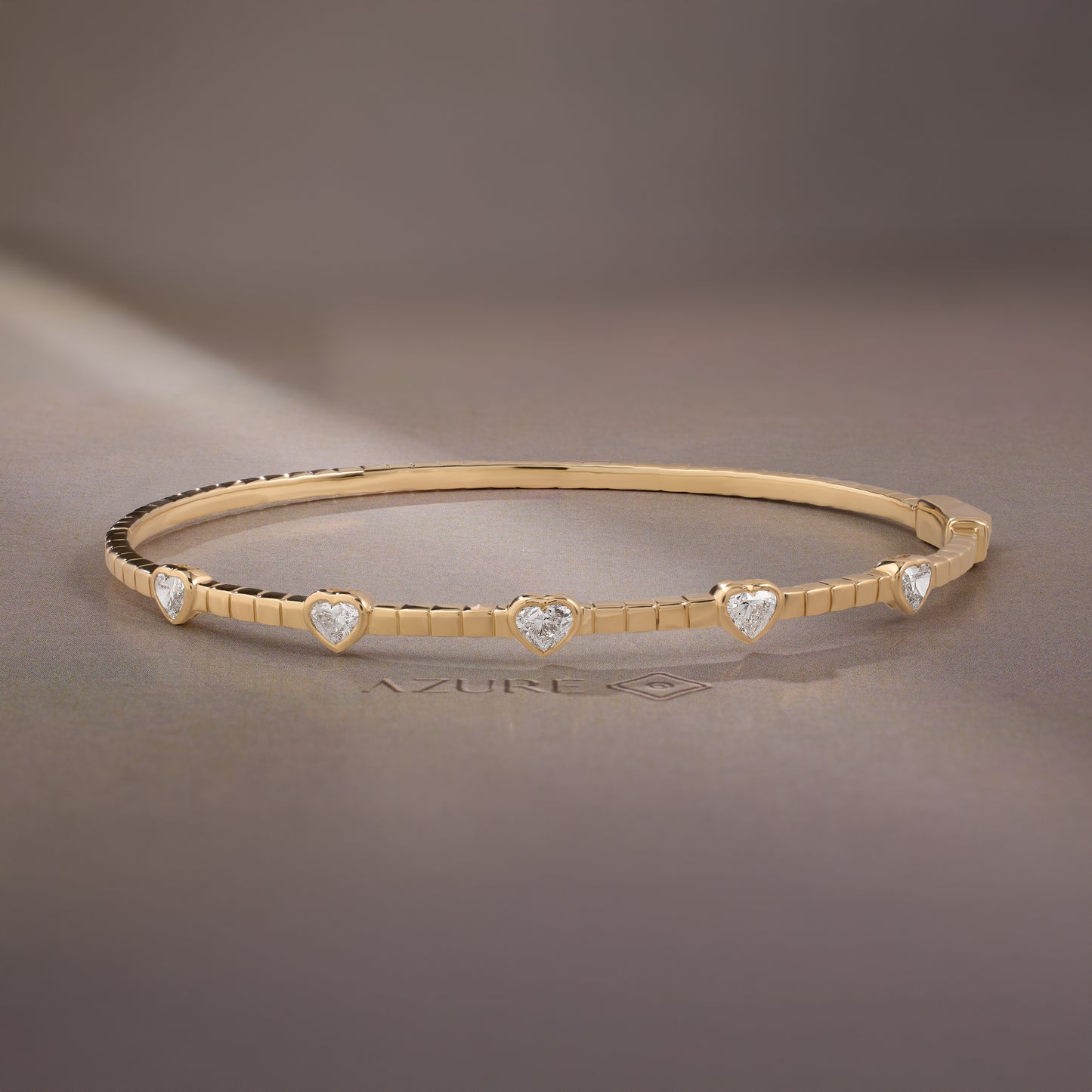 Minimal Heart Bangle