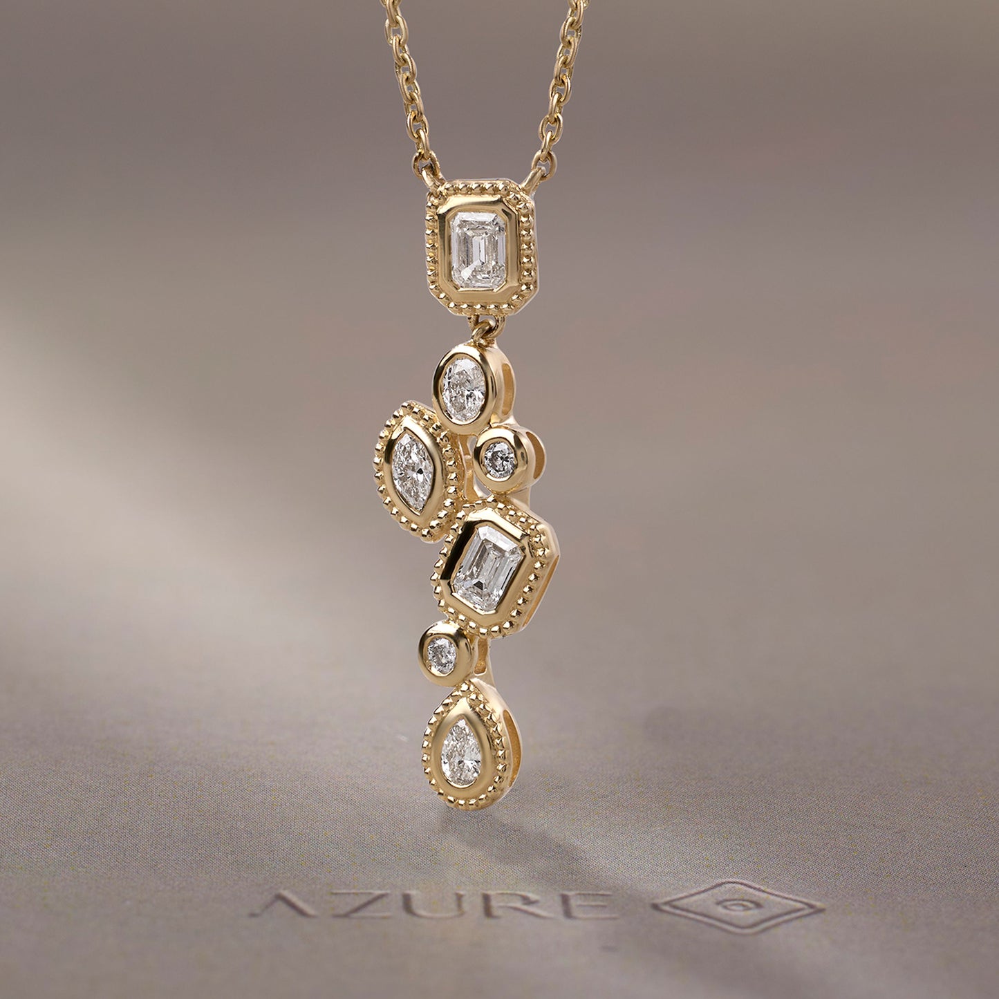 Mixed-Shape Cluster Pendant